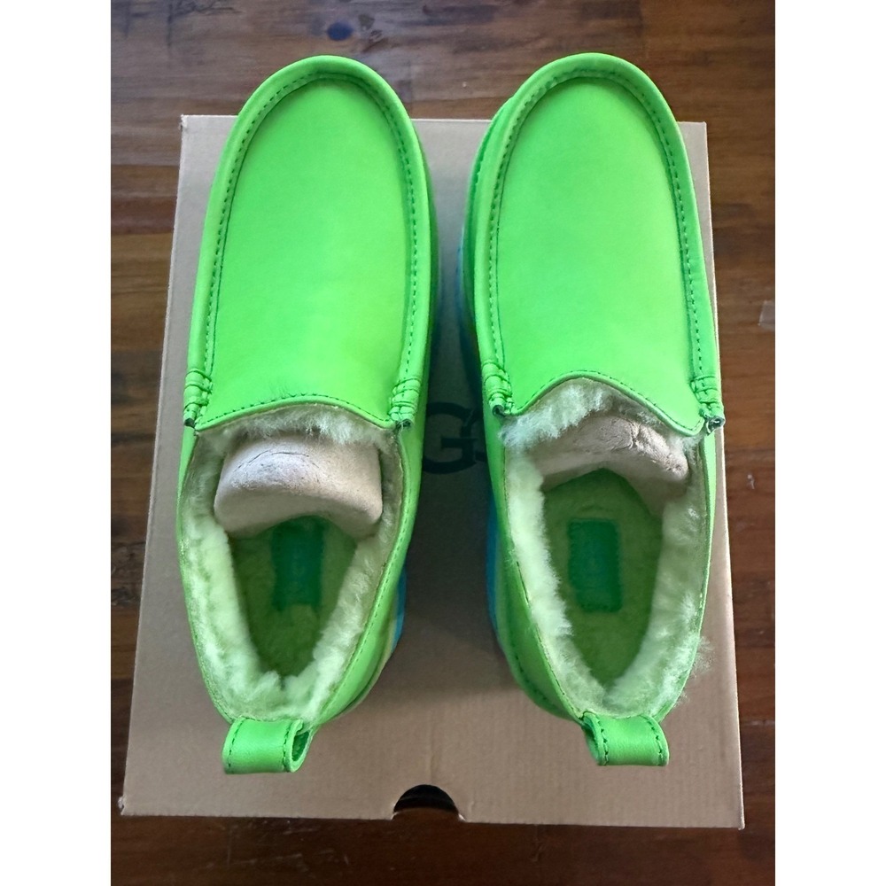 UGG Urseen Platform Clog Green Rainbow Sole Slip On Mule Men's 5/Women's 6 - Picture 5 of 11